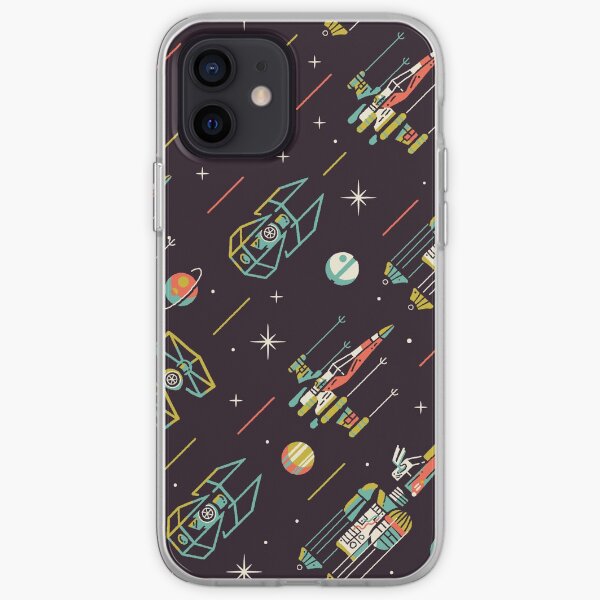 Minimalist Space Battle iPhone Soft Case