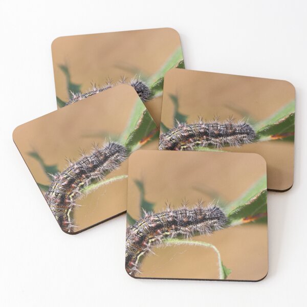 Item preview, Painted lady caterpillar designed and sold by GreyFeatherPhot.