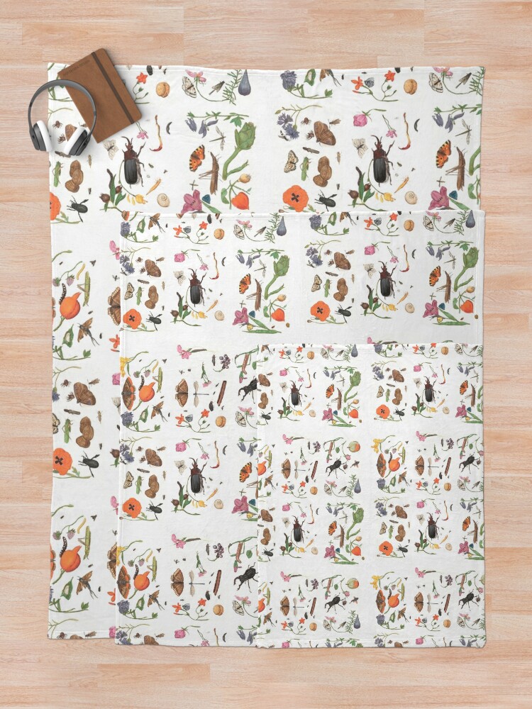 Alternate view of Common place miracles Part III -Natural History Throw Blanket