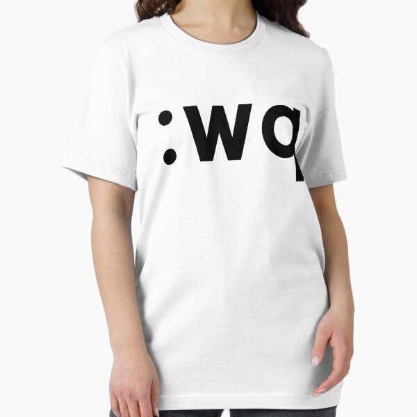 Item preview, :wq - Funny Coder Design Showing how to Save & Exit Vi/Vim - Black Text designed and sold by ramiro.