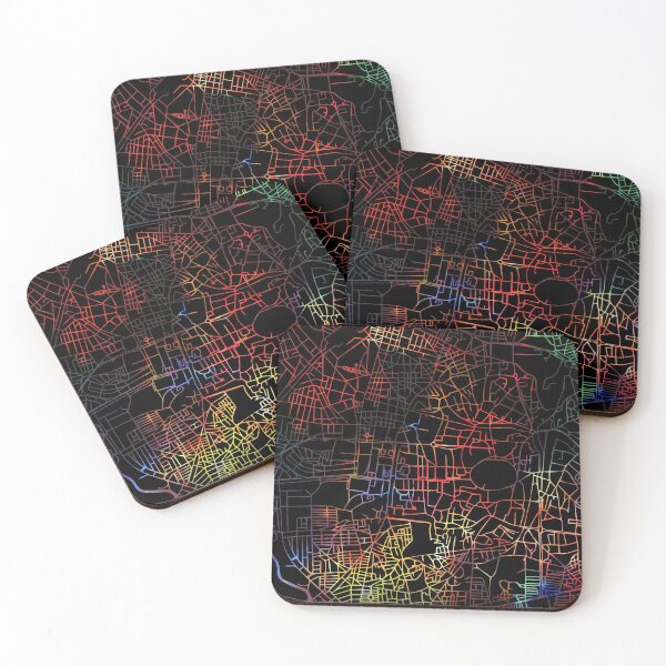 Item preview, Aleppo Syria City Street Map Dark Mode designed and sold by map-lover.