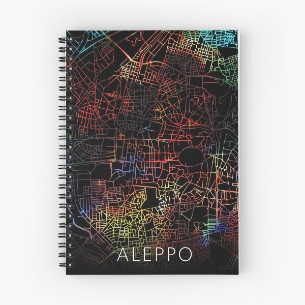 Item preview, Aleppo Syria City Street Map Dark Mode designed and sold by map-lover.