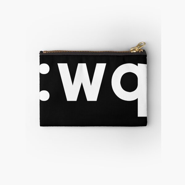 Item preview, :wq - Funny Coder Design Showing how to Save & Exit Vi/Vim - White Text designed and sold by ramiro.