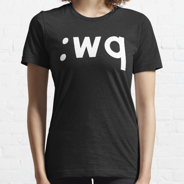 Item preview, :wq - Funny Coder Design Showing how to Save & Exit Vi/Vim - White Text designed and sold by ramiro.