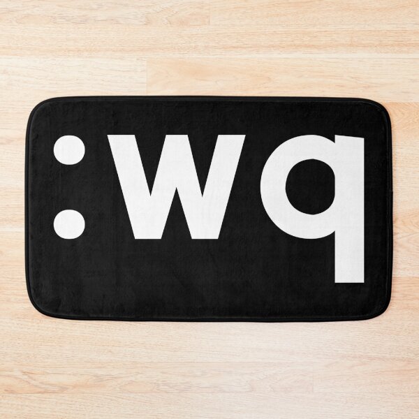 Item preview, :wq - Funny Coder Design Showing how to Save & Exit Vi/Vim - White Text designed and sold by ramiro.