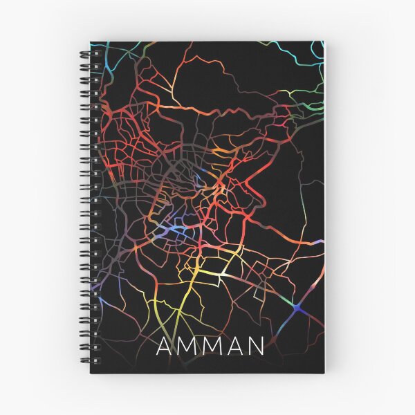 Item preview, Amman Jordan City Street Map Dark Mode designed and sold by map-lover.