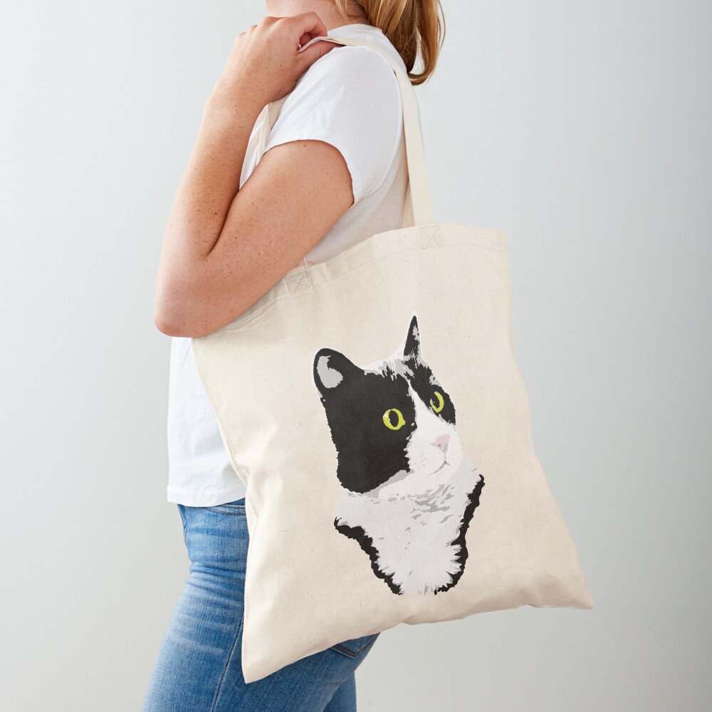 Regal Tuxedo Kitty Tote Bag