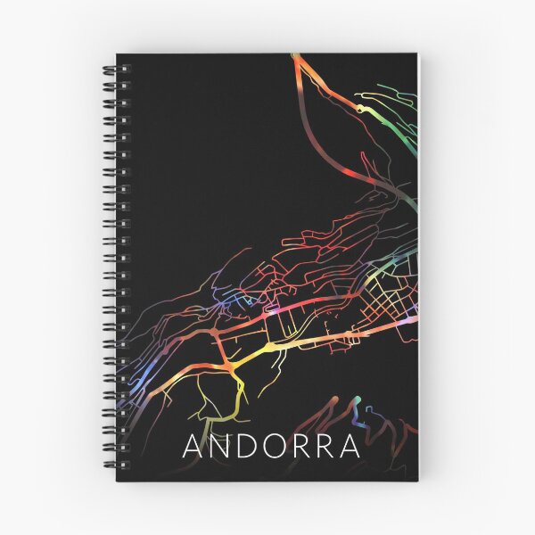 Item preview, Andorra City Street Map Dark Mode designed and sold by map-lover.