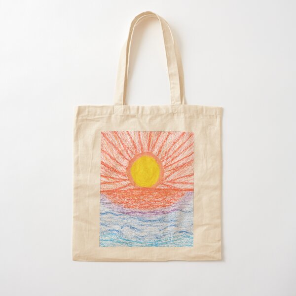 Merch #28 -- Sea Sunset Cotton Tote Bag