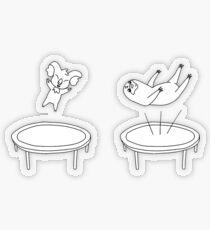 Bouncing Sloth and Koala Transparent Sticker