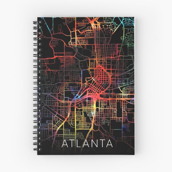 Item preview, Atlanta Georgia City Street Map Dark Mode designed and sold by map-lover.
