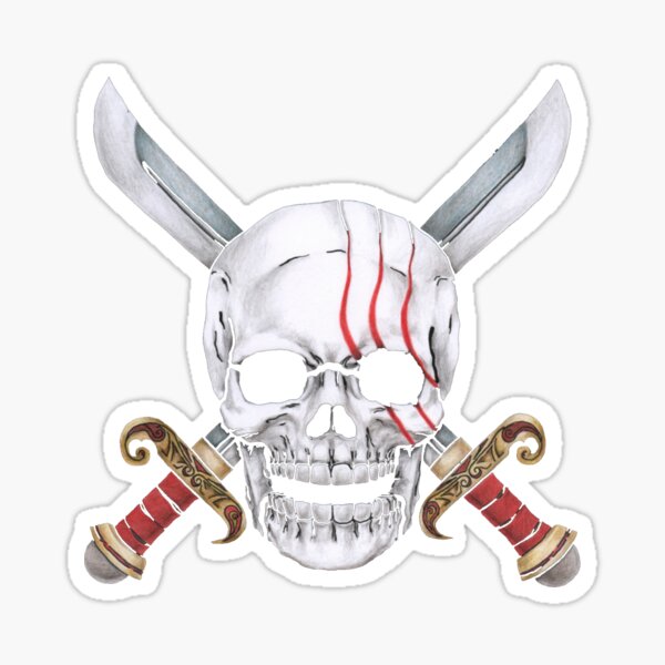 One Piece Shanks Drawing Sticker By Robin Redbubble