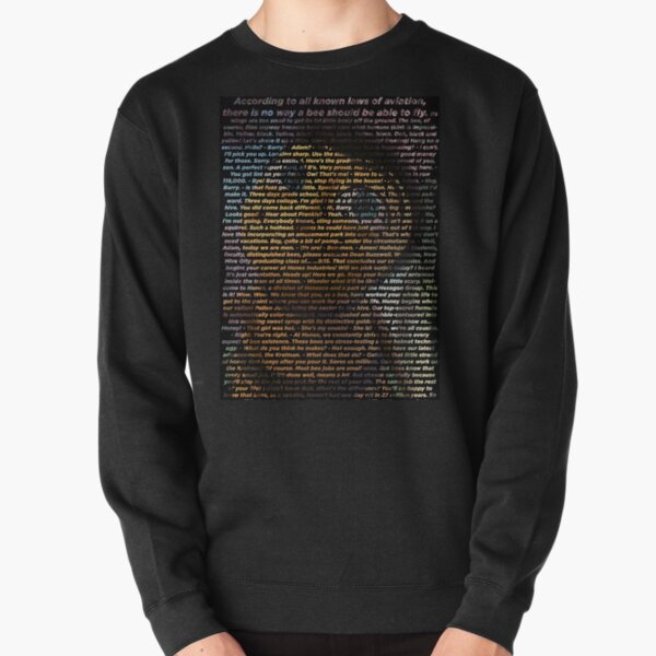 bee movie script ( you can read it) high quality Pullover Sweatshirt