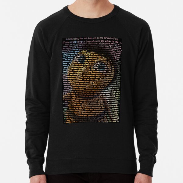 Bee movie script sweatshirt sale