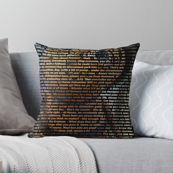 Script hot sale throw pillows