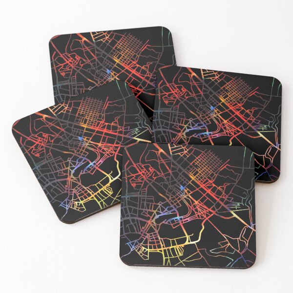 Item preview, Baghdad Iraq City Street Map Dark Mode designed and sold by map-lover.