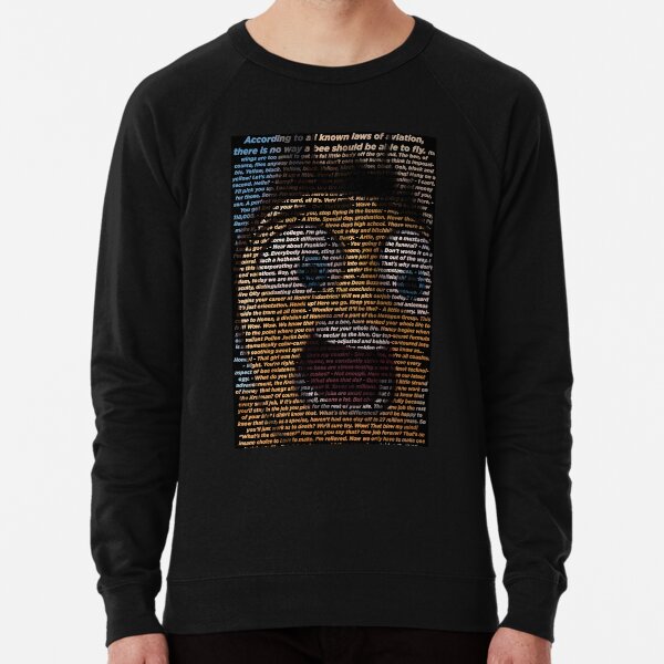 bee movie script ( you can read it) high quality Lightweight Sweatshirt
