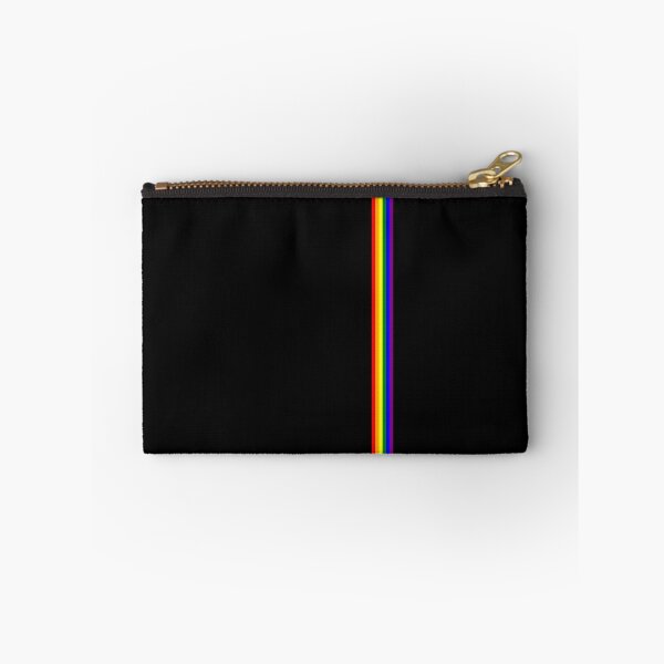 Item preview, Gay Pride LGBT Subtle Rainbow Stripe Vertical Flag print designed and sold by phoxydesign.