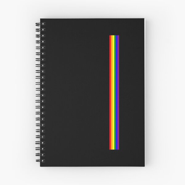 Item preview, Gay Pride LGBT Subtle Rainbow Stripe Vertical Flag print designed and sold by phoxydesign.