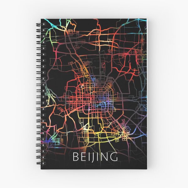 Item preview, Beijing China City Street Map Dark Mode designed and sold by map-lover.