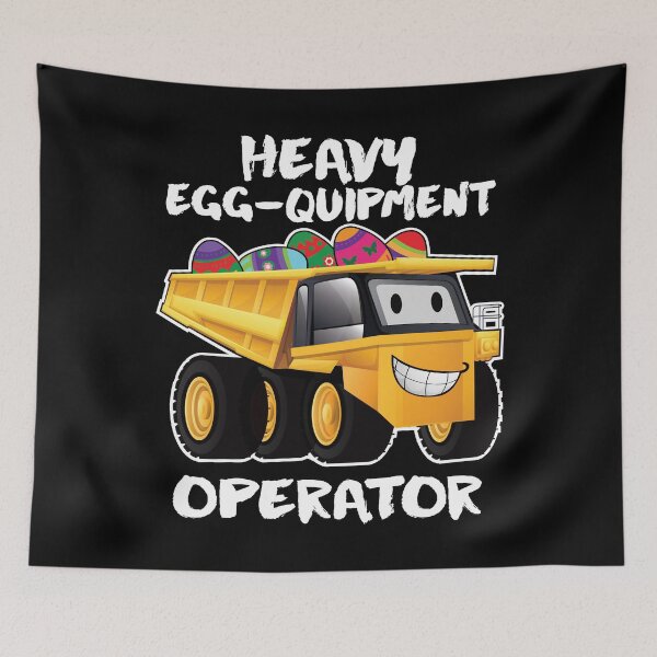 Item preview, Cute Heavy Egg-quipment Operator Dump Truck Easter graphic designed and sold by tronictees.