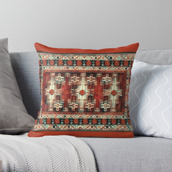 Armenian Folk Art 6 Throw Pillow