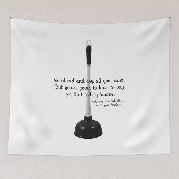 Item preview, Crying toilet plunger, the good place designed and sold by Katie Roberts.