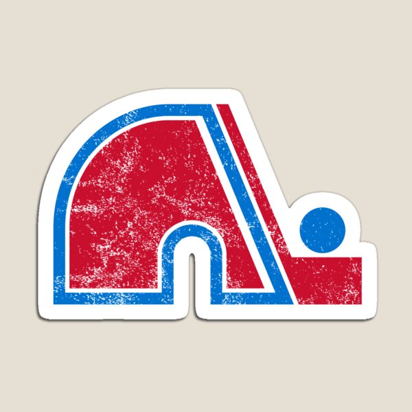 Quebec Nordiques Distressed Logo - Defunct Hockey Team - The Northerners - Nordiques de Quรฉbec - Canadian Hockey Magnet