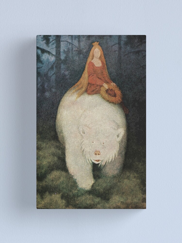 Alternate view of Postcard Theodor Kittelsen Hvitebjørn kong Valemon Canvas Print