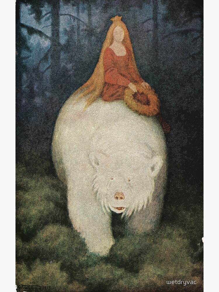 Postcard Theodor Kittelsen Hvitebjørn kong Valemon by wetdryvac