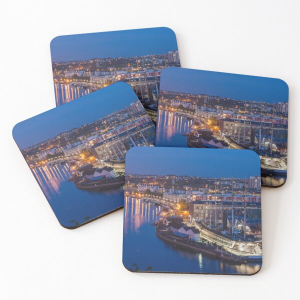 Item preview, Moonrise over Bristol Harbourside designed and sold by Carolyn Eaton.