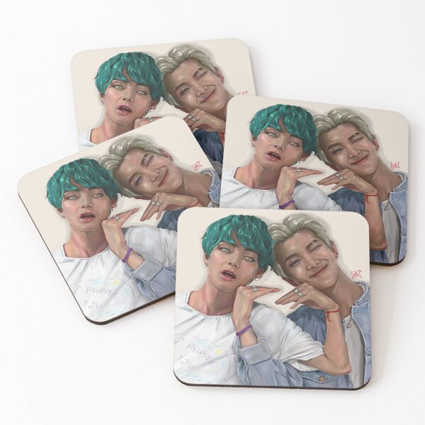 Item preview, Namjoon and Taehyung fanart designed and sold by --yukionna--.