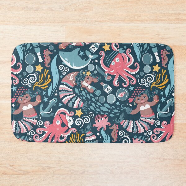 Item preview, Pirates under sea // pink octopus designed and sold by SelmaCardoso.