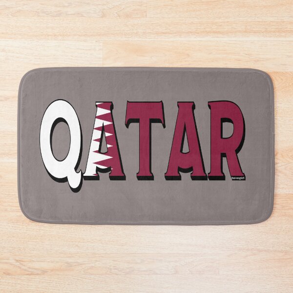 Item preview, Qatar font With Qatari Flag designed and sold by Havocgirl.