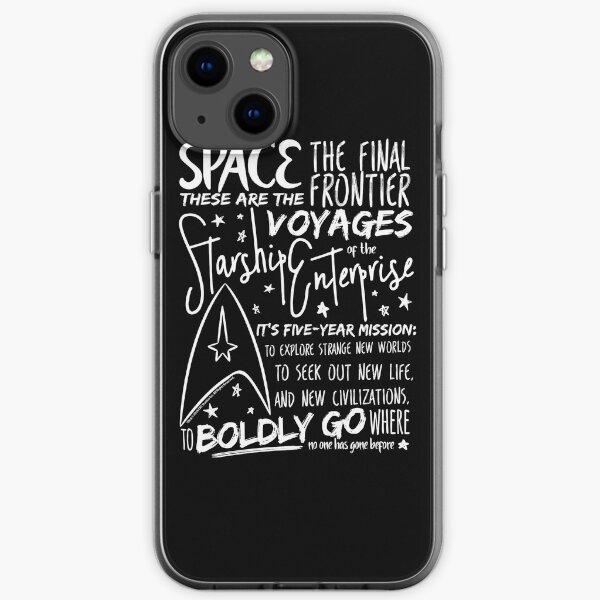 Star Trek-Originalserie Intro Speech Text iPhone Flexible Hülle