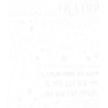 Artwork thumbnail, Star Trek Original Series Intro Speech Text by FifthSun