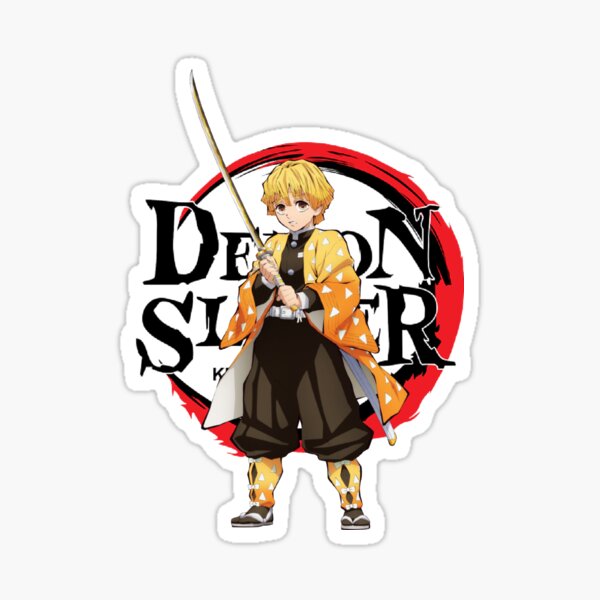 zenitsu sticker by simouser redbubble