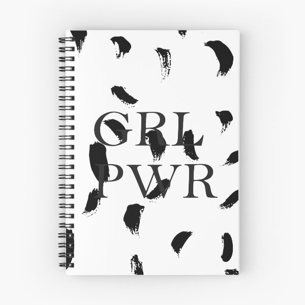 Item preview, Girl Power pattern black and white designed and sold by FoxEmpire.
