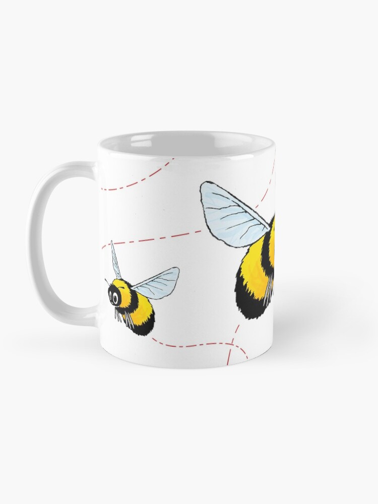Thumbnail 3 of 6, Coffee Mug, Happily Bumbling Bumble Bee designed and sold by travbos.
