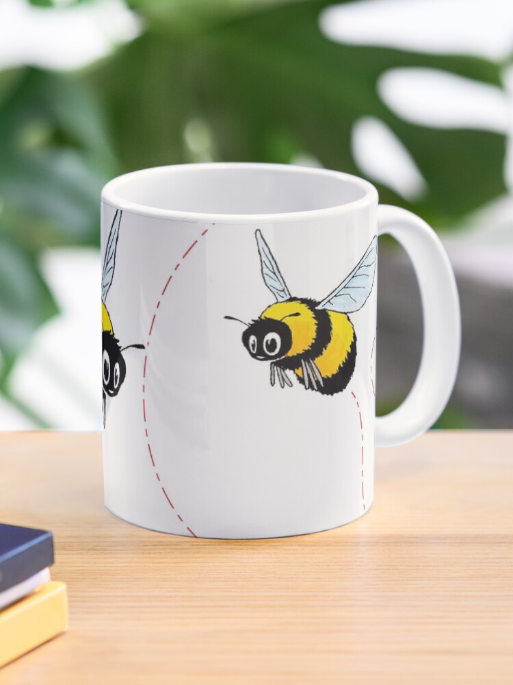 Thumbnail 1 of 6, Coffee Mug, Happily Bumbling Bumble Bee designed and sold by travbos.