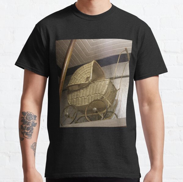 Vintage Wicker Baby Carriage, circa 1900 - 1910 Classic T-Shirt