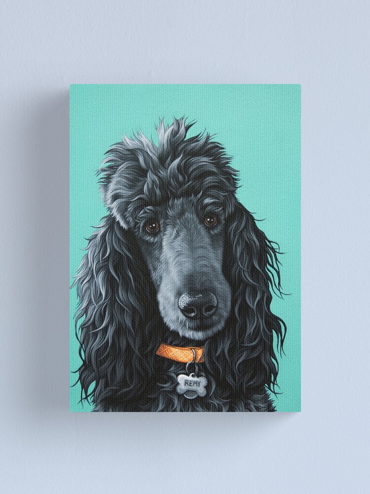 poodle painting on canvas