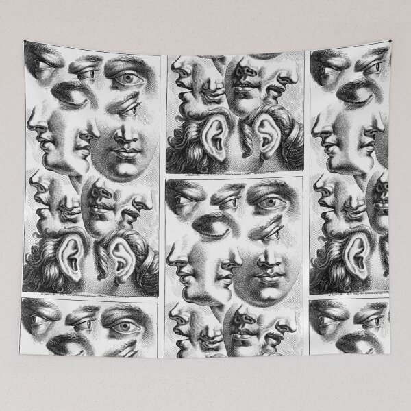 Item preview, Muddled Faces - dark version designed and sold by geum.