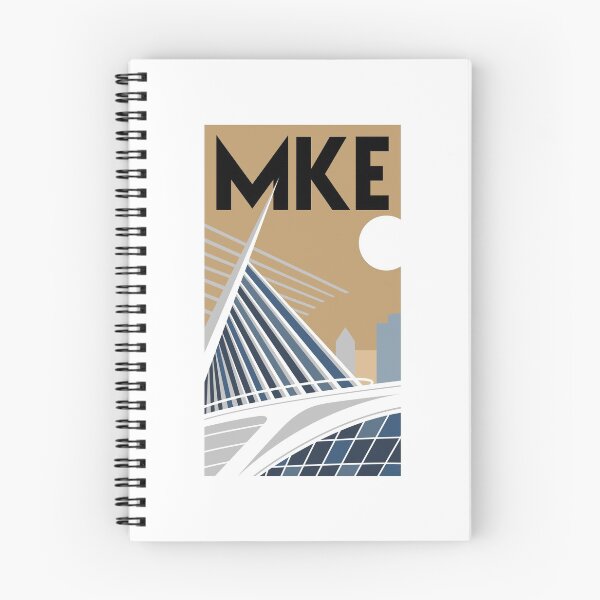 Artikelvorschau, Milwaukee, Wisconsin Minimalistisches Poster mit dem Milwaukee Art Museum entworfen und verkauft von Trevor Kinkade.