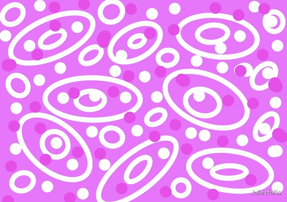 retro pink and white