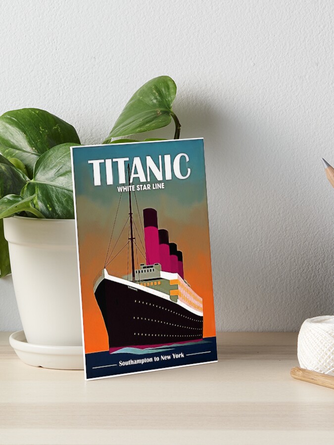 Titanic 初航海 ポスター　証明書付き額入り Titanic Full-Size Movie Poster Deluxe Framed with Leonardo