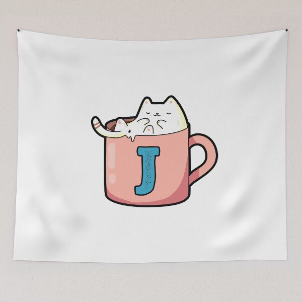 Item preview, Monogram J Pawfee Break designed and sold by kidsmonogram2.
