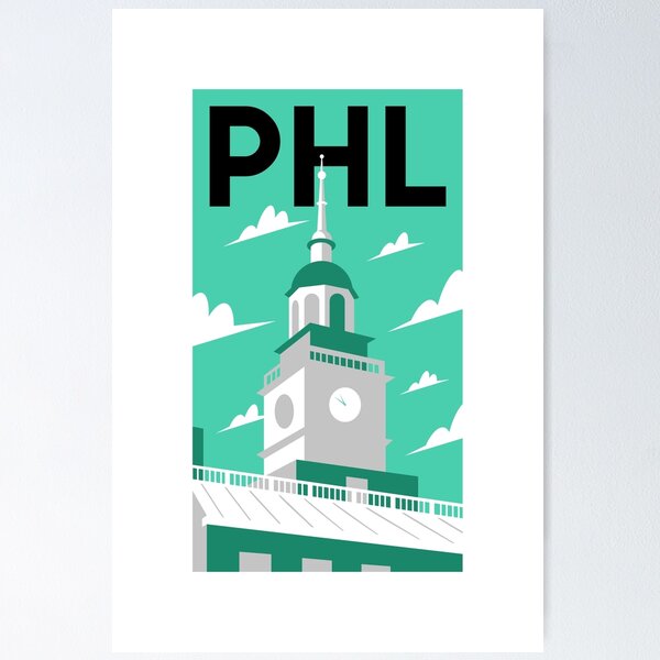 Item preview, Philadelphia, Pennsylvania Minimalist Poster Featuring Independence Hall designed and sold by Trevor Kinkade.