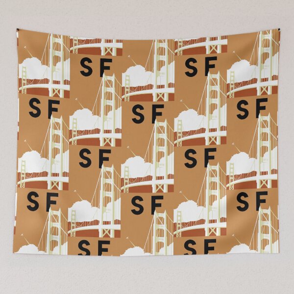Item preview, San Francisco, California Minimalist Poster Featuring the Golden Gate Bridge designed and sold by Trevor Kinkade.