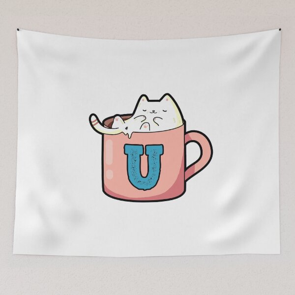 Item preview, Monogram U Pawfee Break designed and sold by kidsmonogram2.